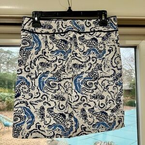 VINEYARD VINES SEAHORSE MINI SKIRT SZE 4